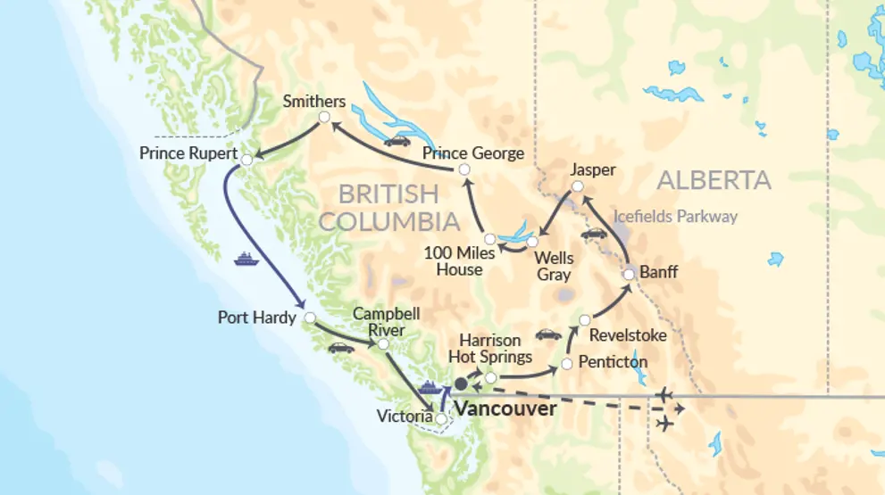 Den store ruten i Vest-Canada
