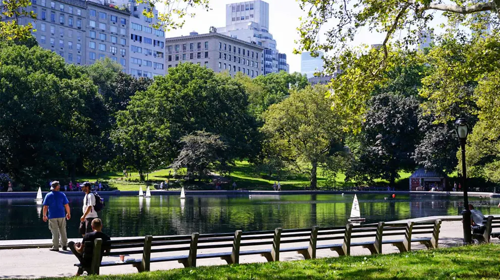  Ta med deg en hotdog eller en kaffe til Central Park, og observer livet i den berømte parken