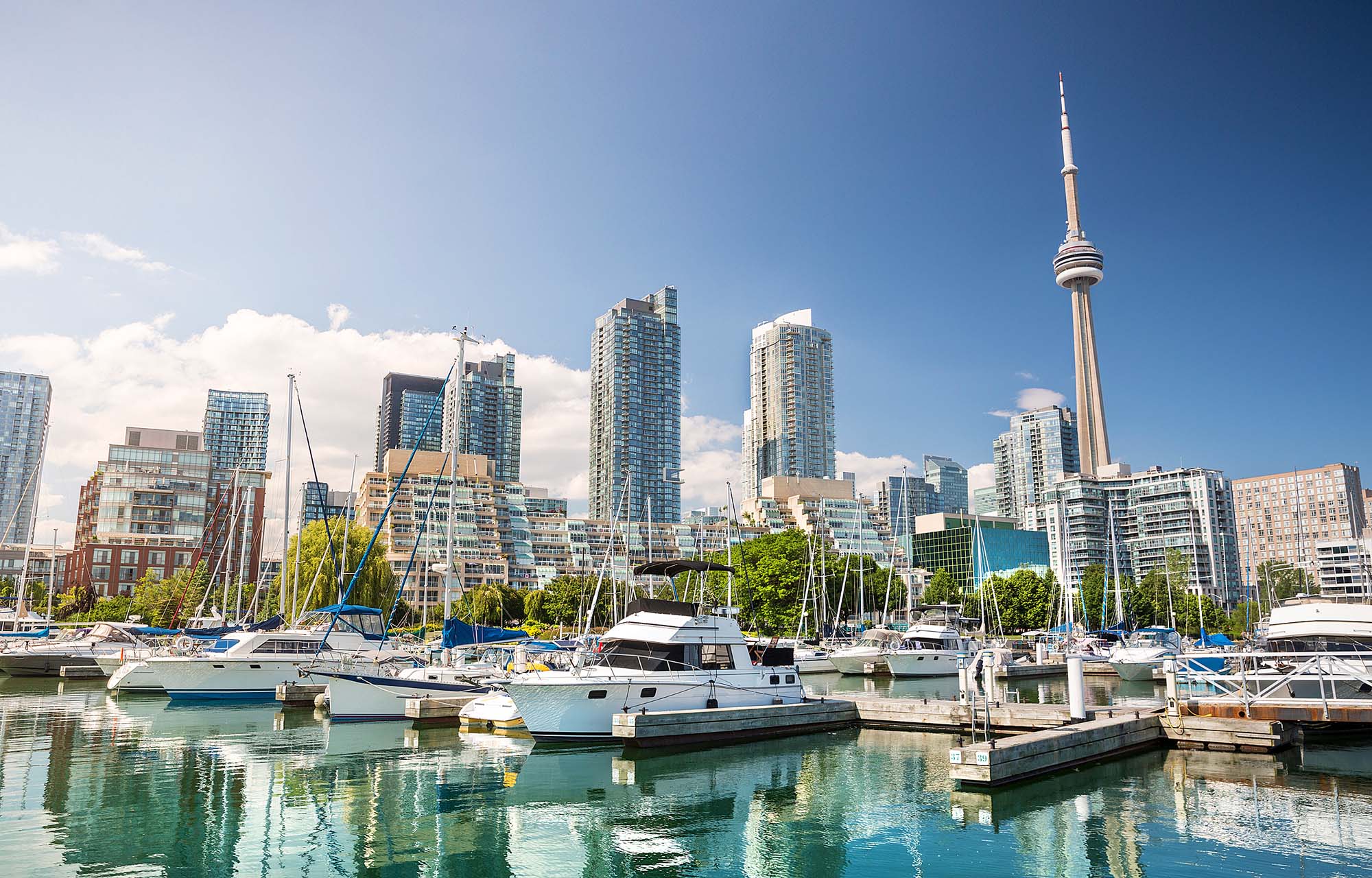 Havneområdet i byen