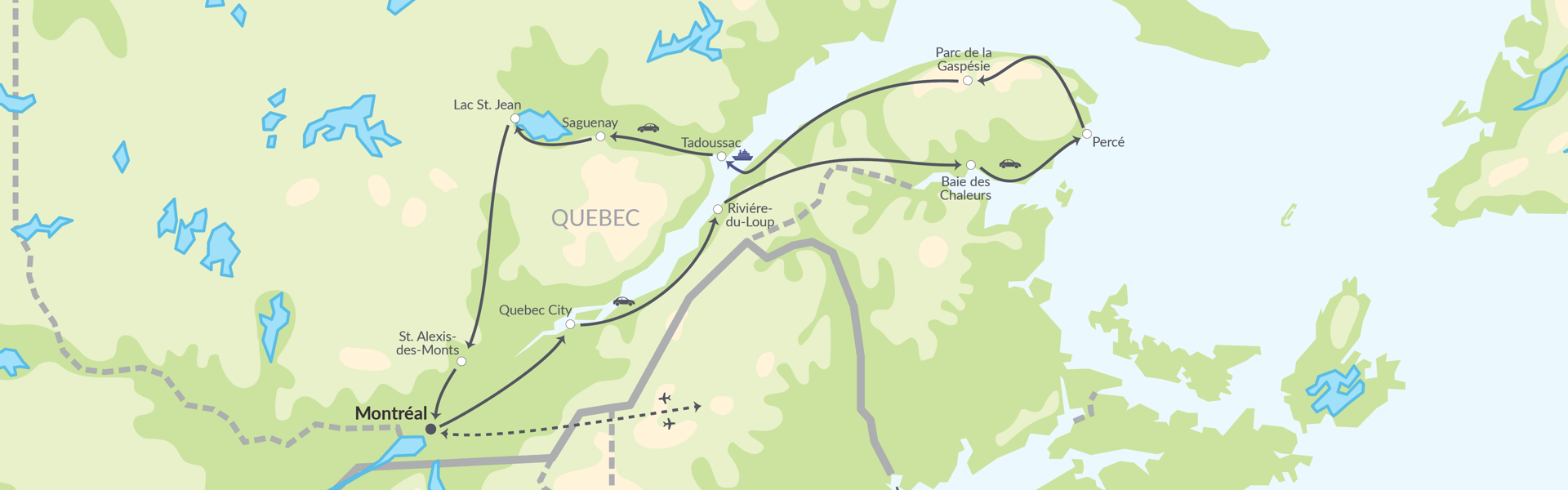 6517 Fransk Canadiske Quebecs Højdepunkter (1)