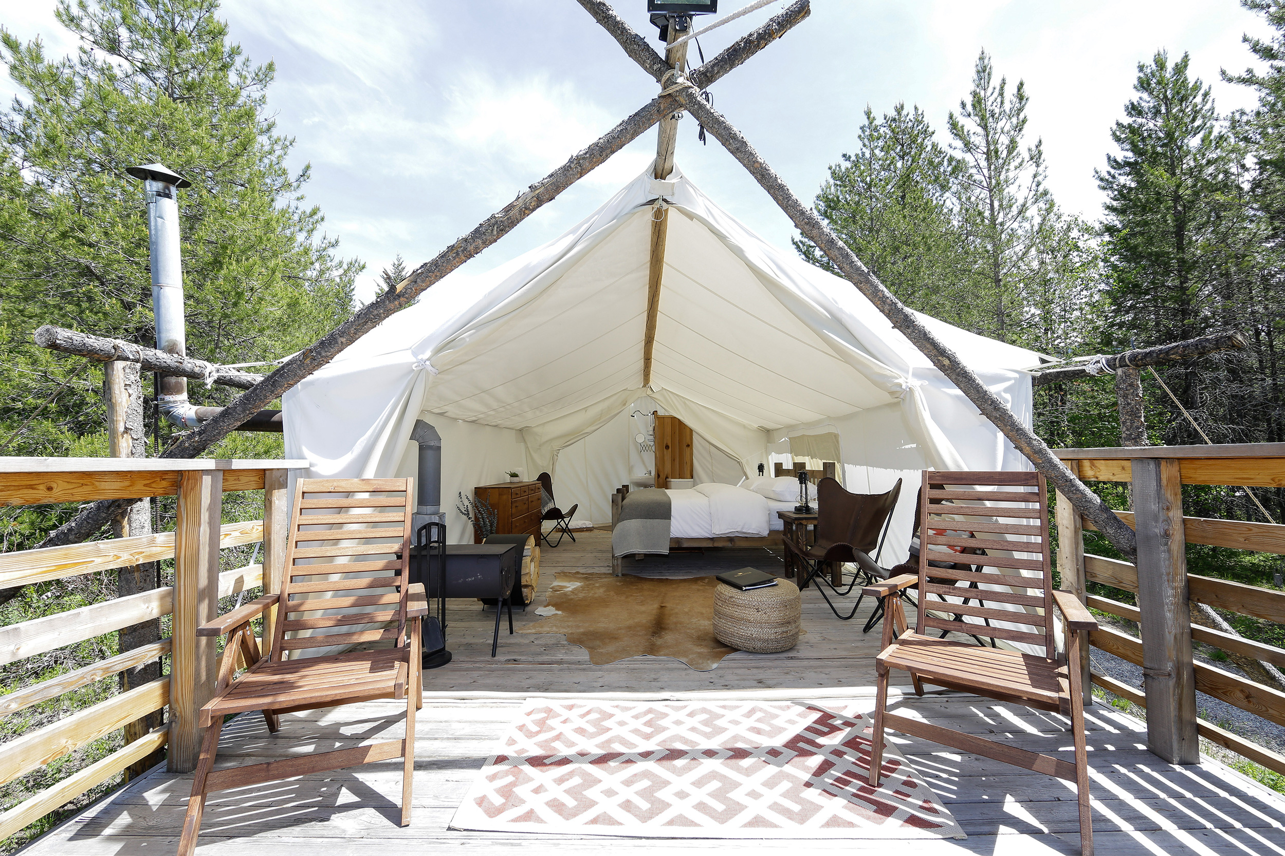 Deluxe-telt - Under Canvas Glacier