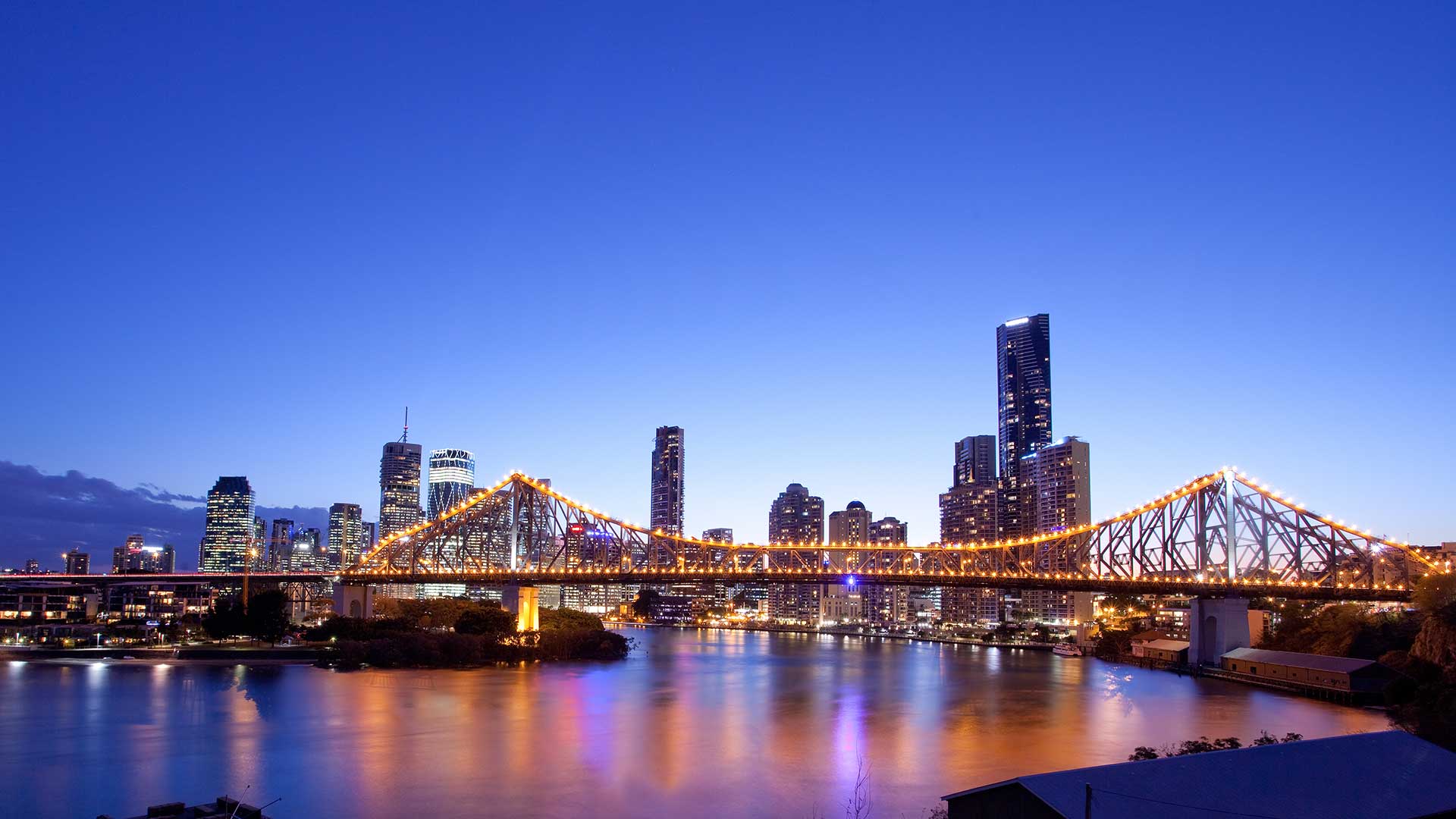 Brisbane skyline - Reiser til Brisbane