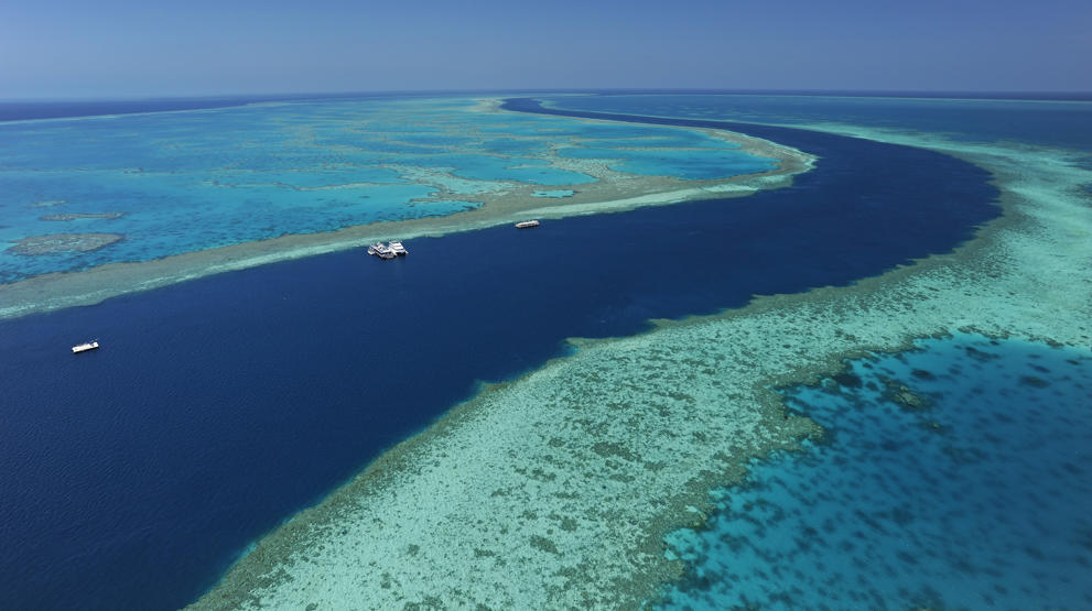 Båter på Great Barrier Reef