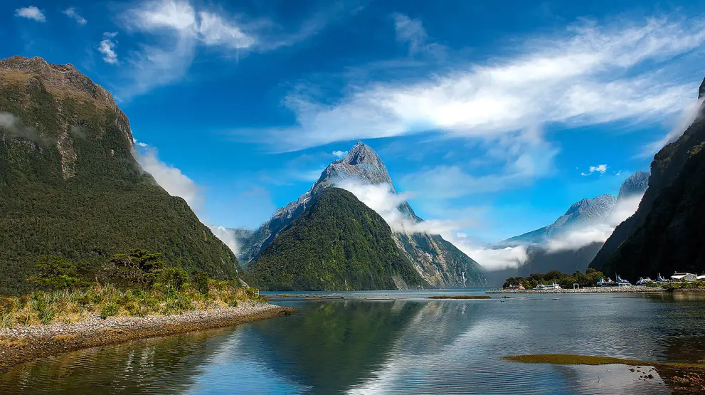 Fiordland National Park på Sørøya på New Zealand