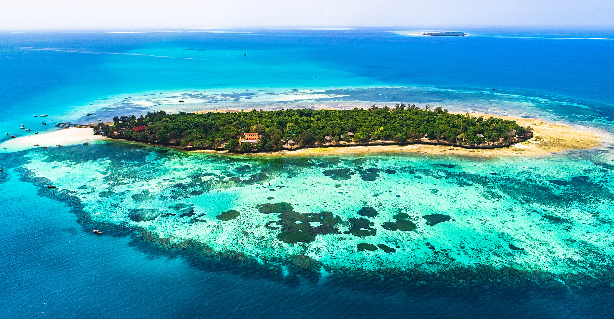 Den berømte fengselsøya Prison Island er en av de mindre øyene som utgjør Zanzibar