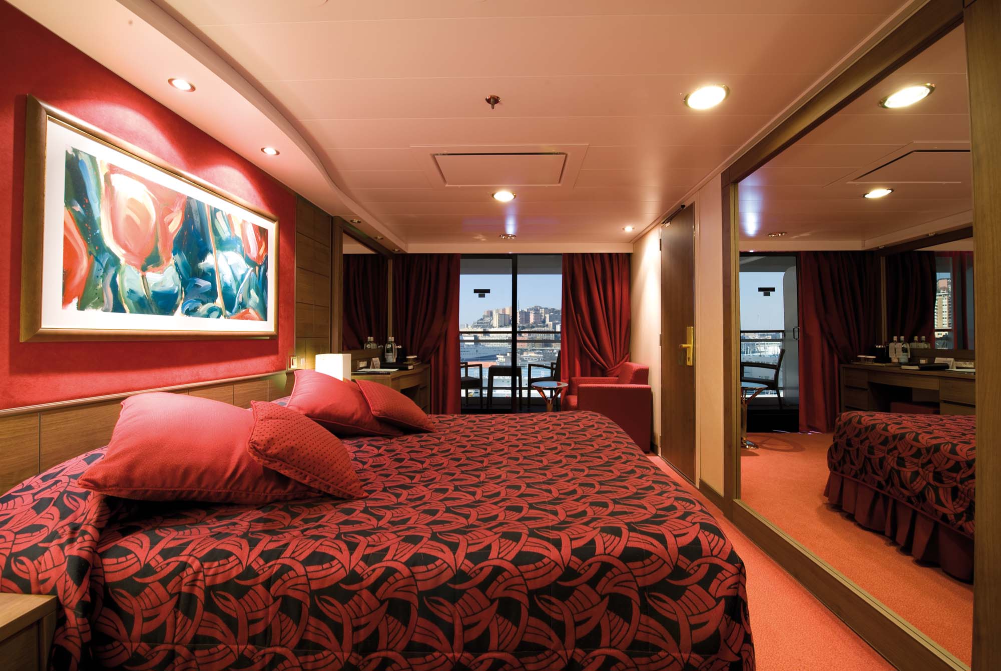 Eksempel på balkonglugar på MSC Musica