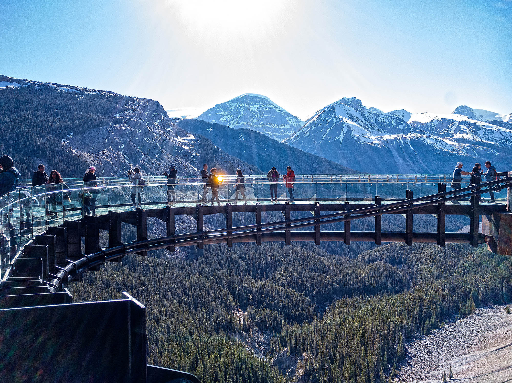 Skywalk i Rocky Mountains, Canada