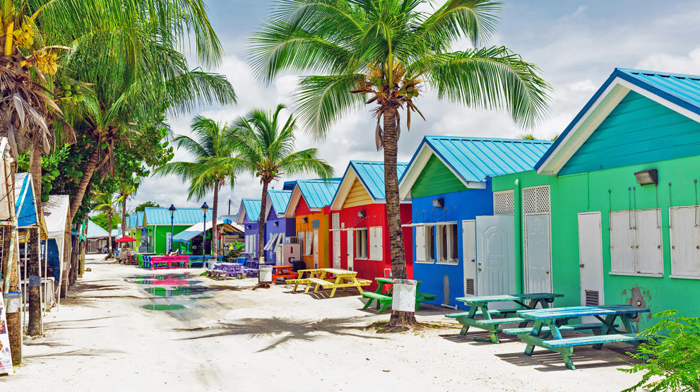 Oppdag Barbados fargerike strandhus