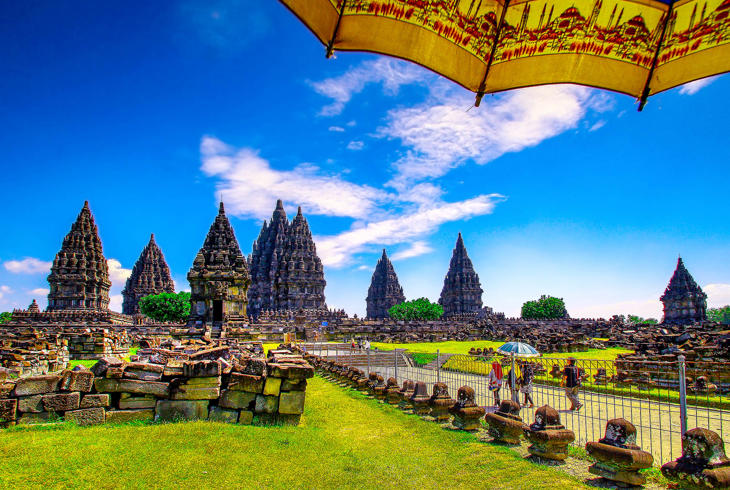 Tempelet Prambanan utenfor Yogyakarta