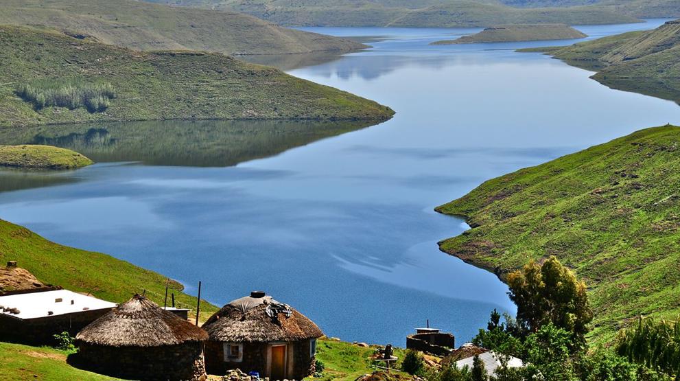 Landsbyen Lesotho 