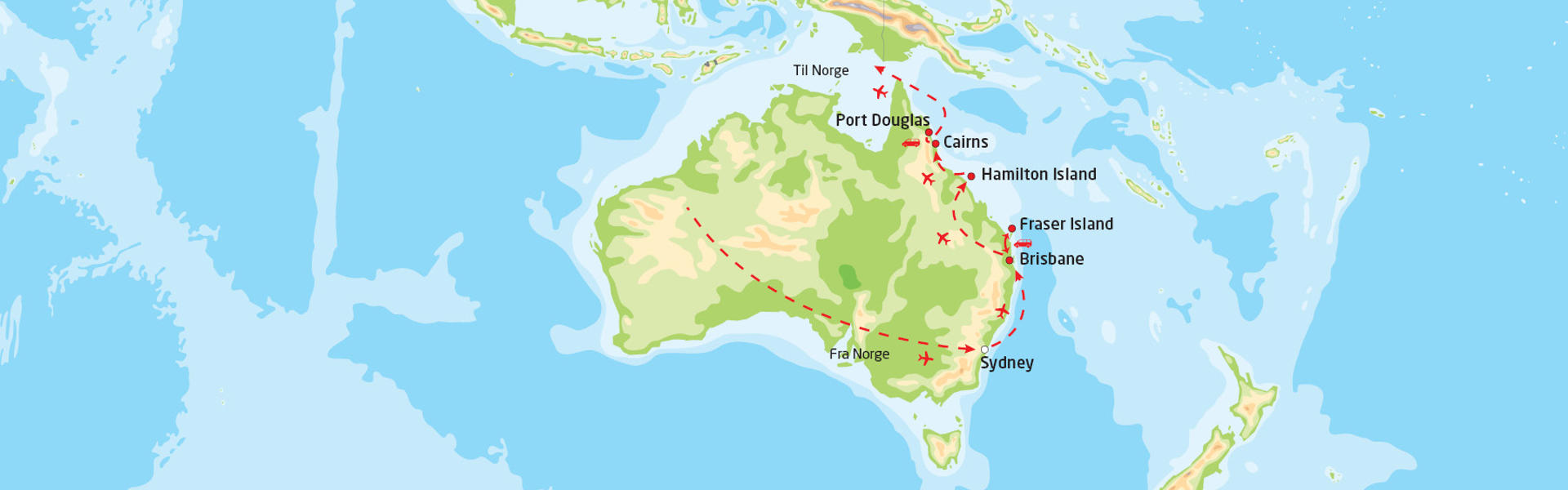 Det beste av Australias østkyst | Reiserute