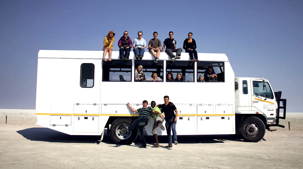 Afrika-rundreiser med Nomad foregår i en spesialbygget Nomad-truck