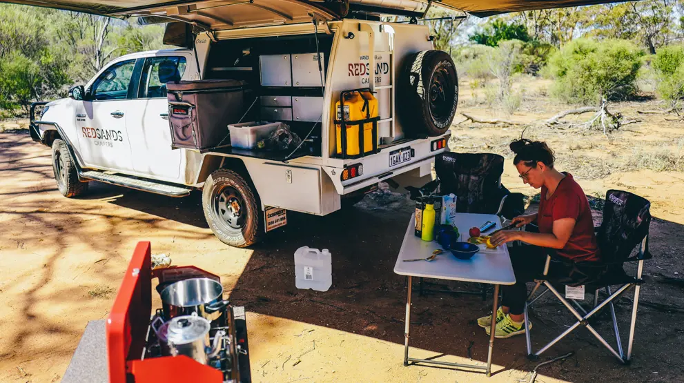 Når dere leier en RedSands Camper, får dere mye ekstrautstyr med som standard