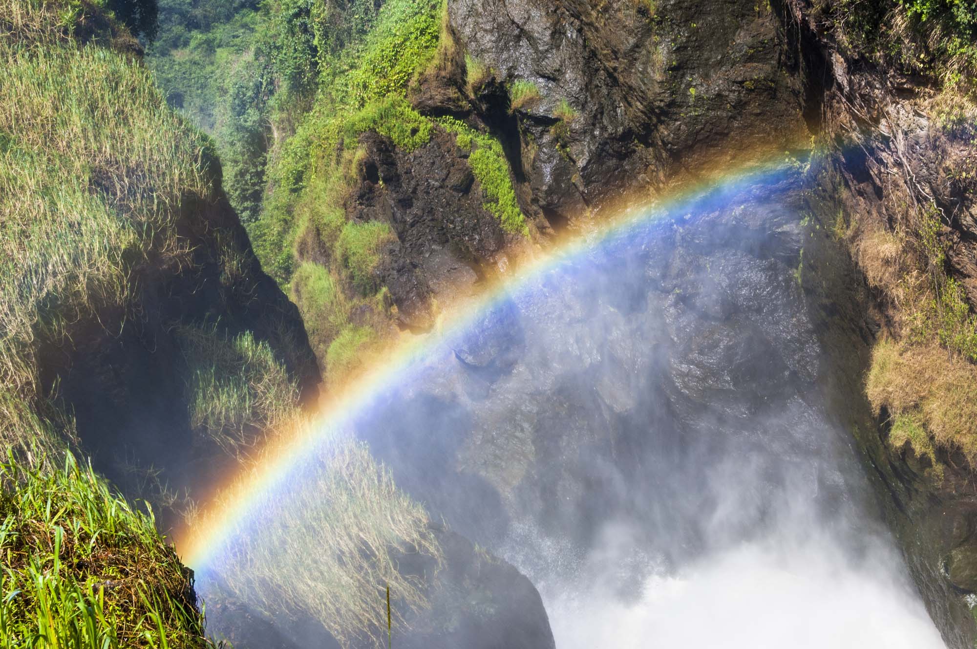 Regnbue over Murchison Falls- Safari i Murchison Falls nasjonalpark