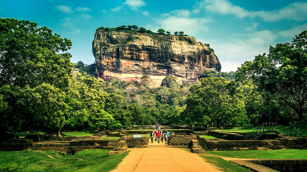 Sigiriya klippen i landets kulturelle trekant