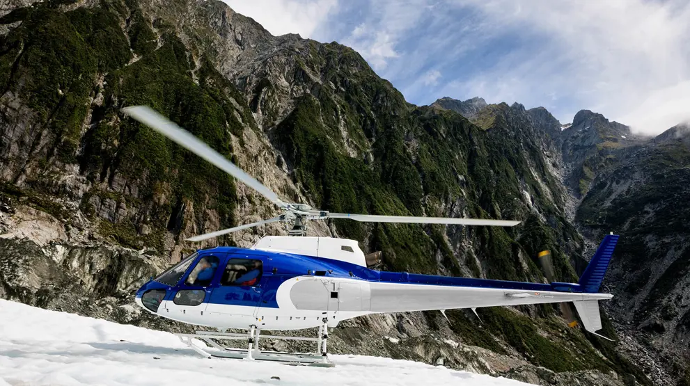 Helikopter på Franz Josef Glacier