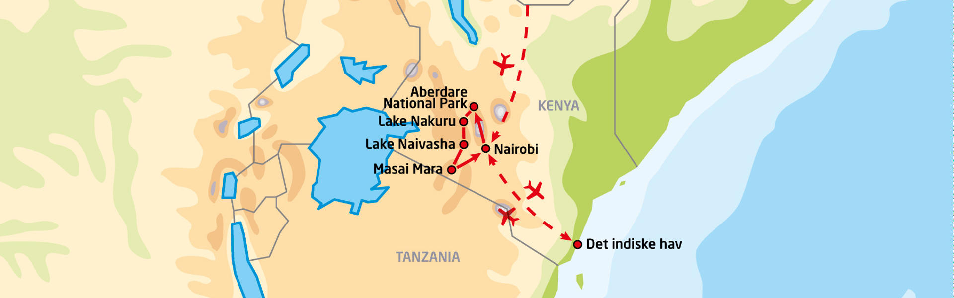 Thorn Tree Safari i Kenya og badeferie ved Det indiske hav | Reiserute