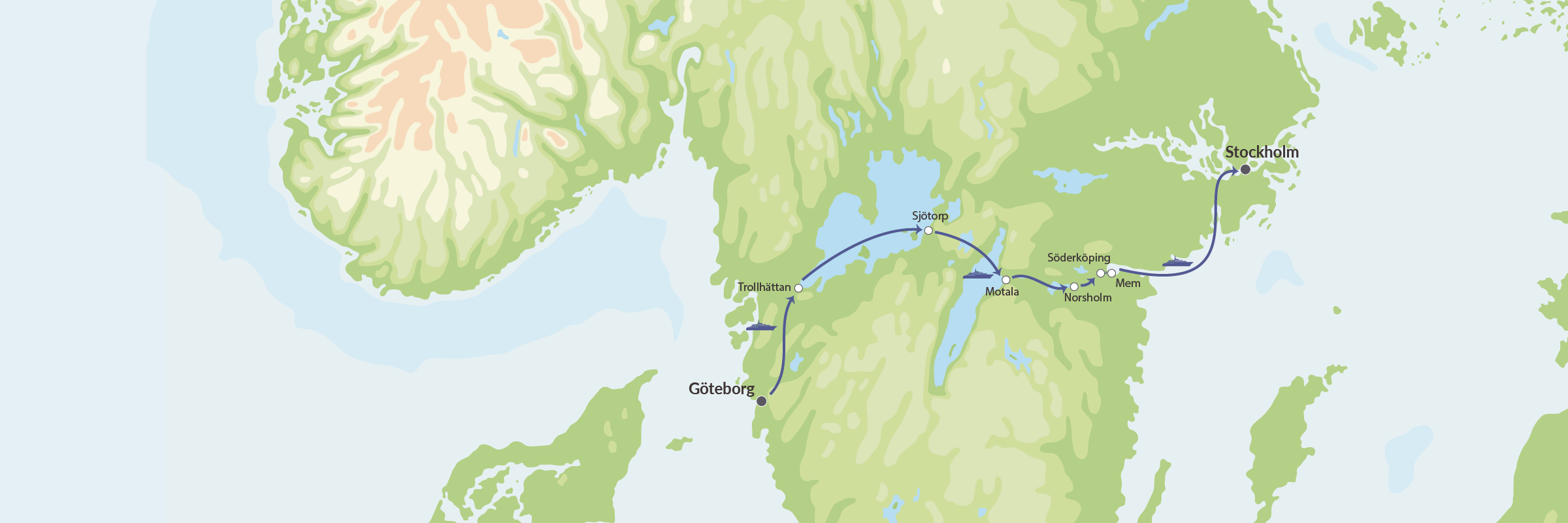 Krydstogt Ad Götakanalen I Sverige (1)