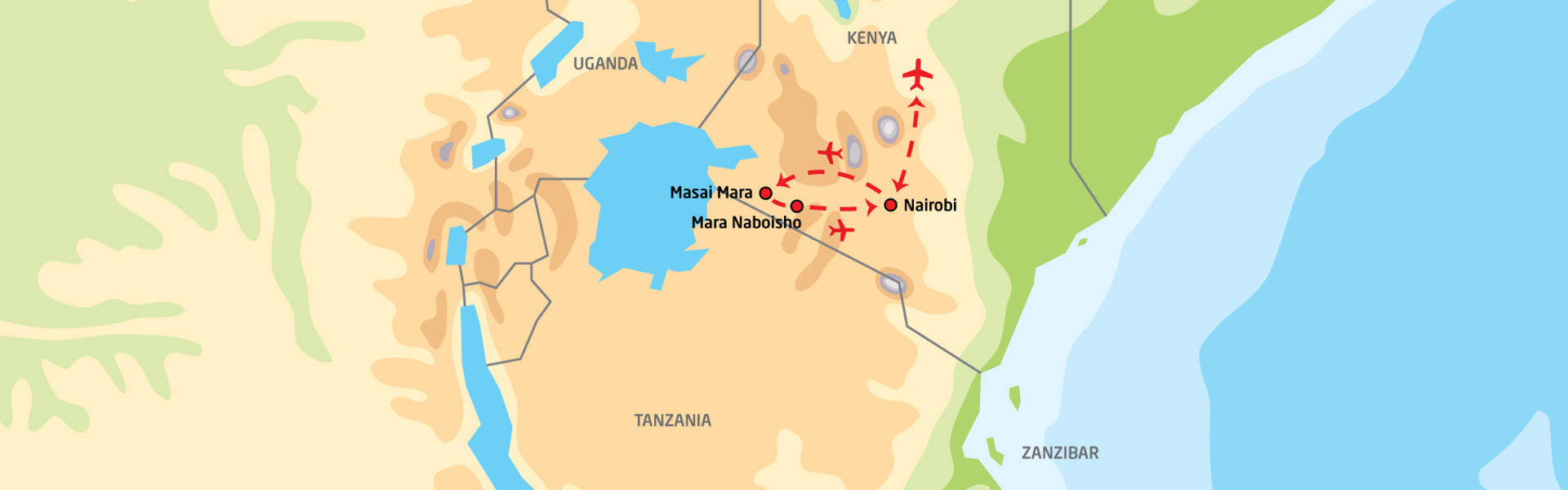 Masai Safari med Basecamp Explorer | Reiserute