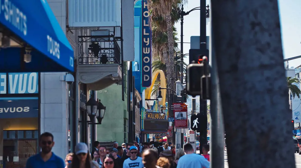 En gåtur på Hollywood Boulevard er et must på reisen til Los Angeles