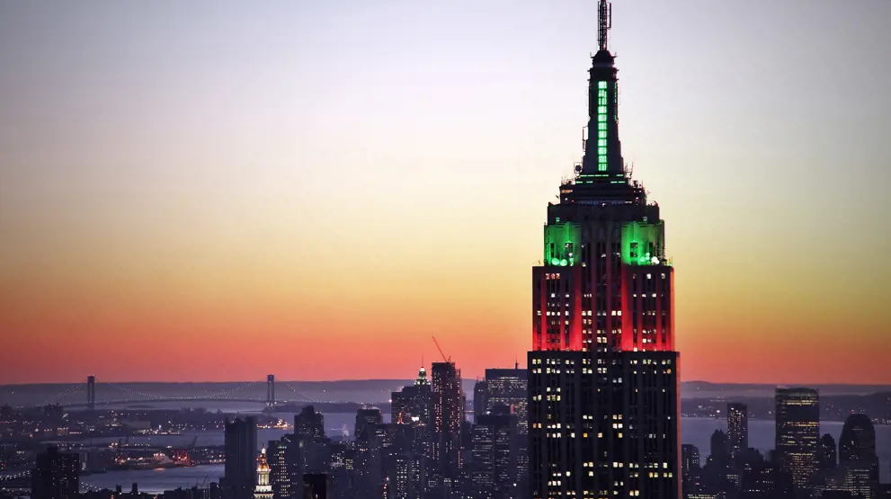 Få en fantastisk utsikt over byen fra toppen av Empire State Building 