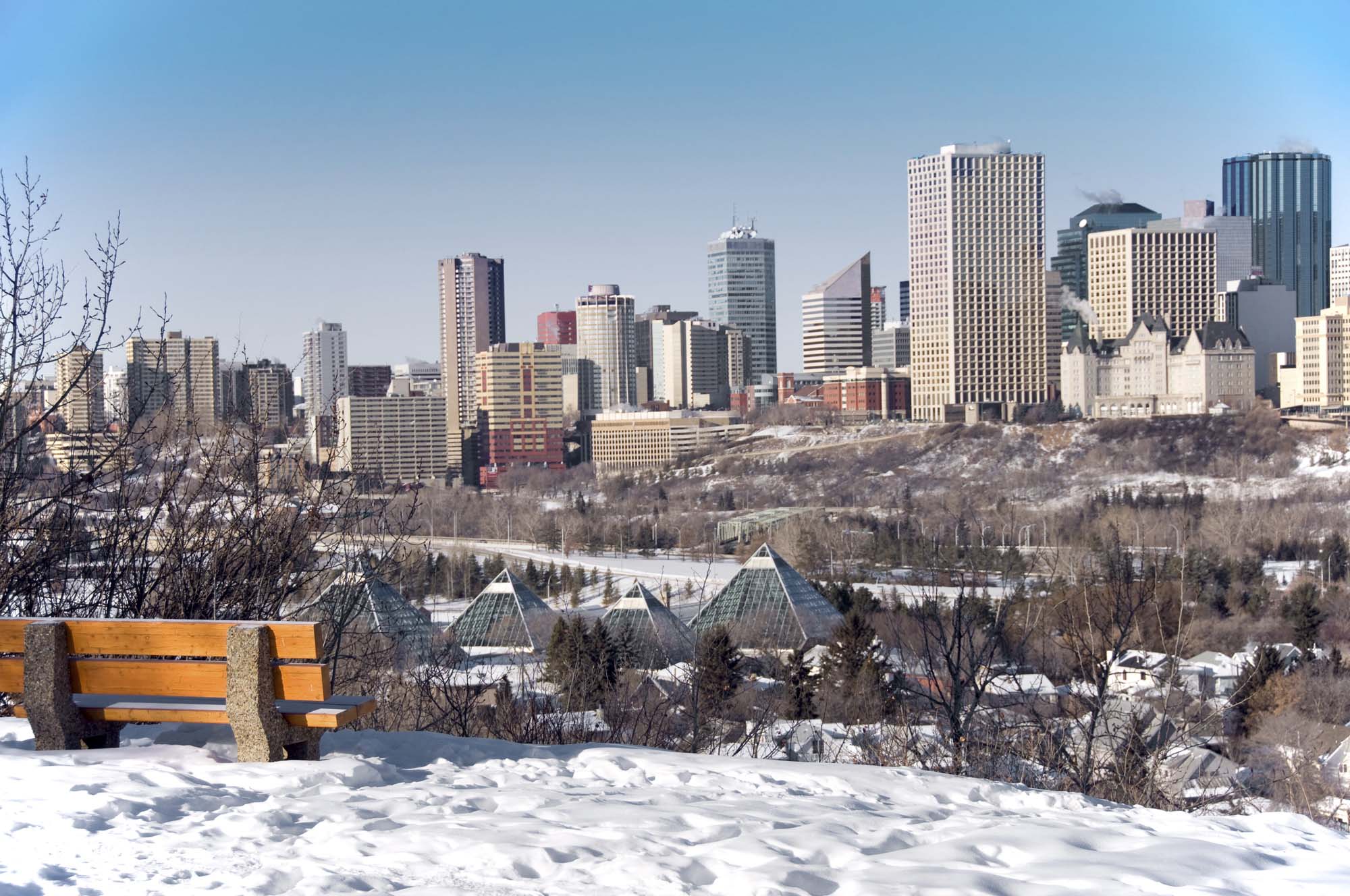 Edmonton om vinteren