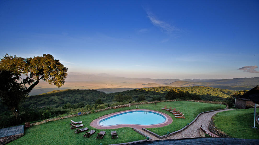 Ngorongoro Sopa Lodge i Tanzania byr på fantastisk utsikt