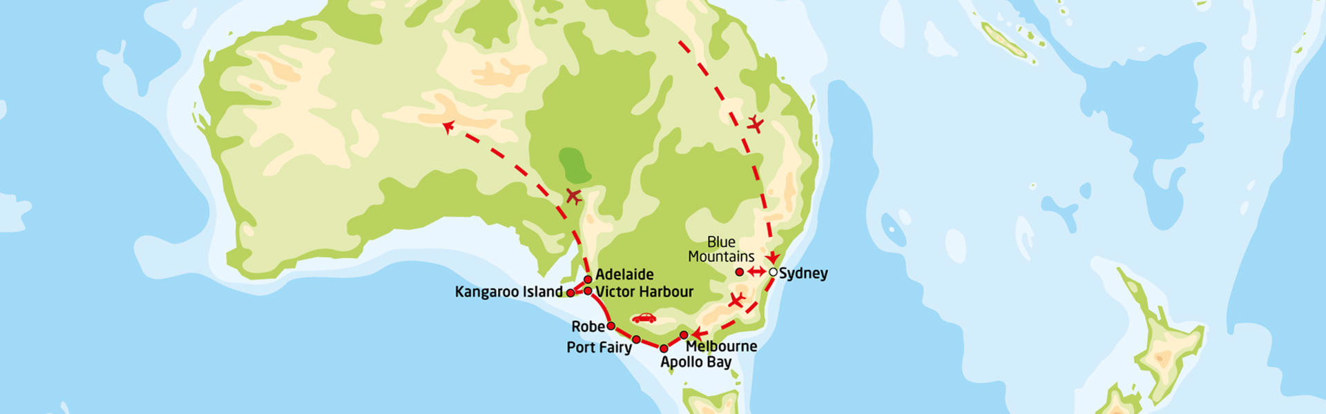 Det sørlige Australias høydepunkter | Reiserute