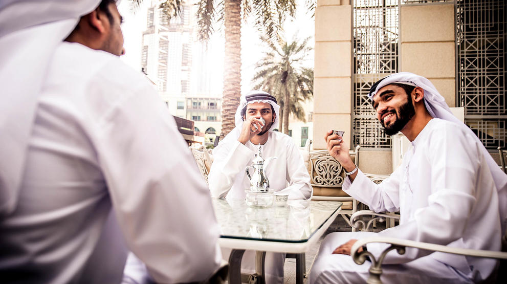 Kaffeslabberas i Abu Dhabi