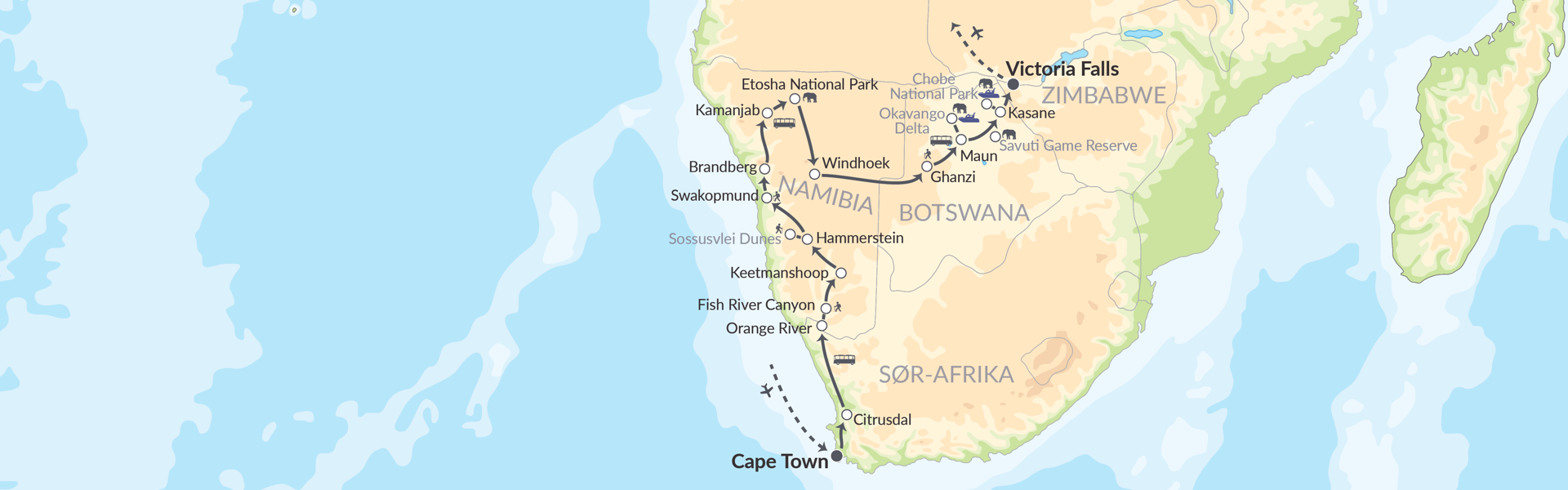 9862 Namibia, Botswana & Victoria Falls