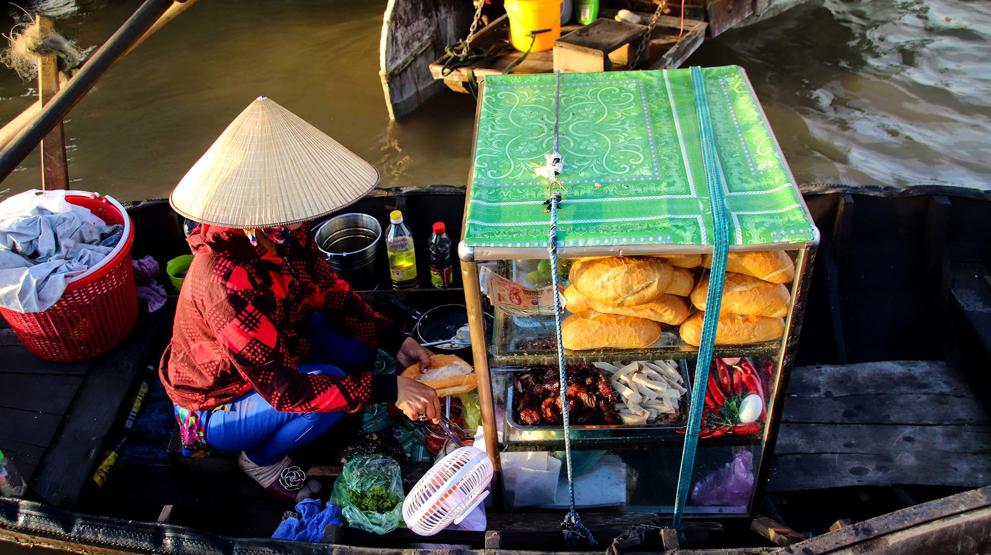 Flytende marked i Cai Be - Reiser til Vietnam
