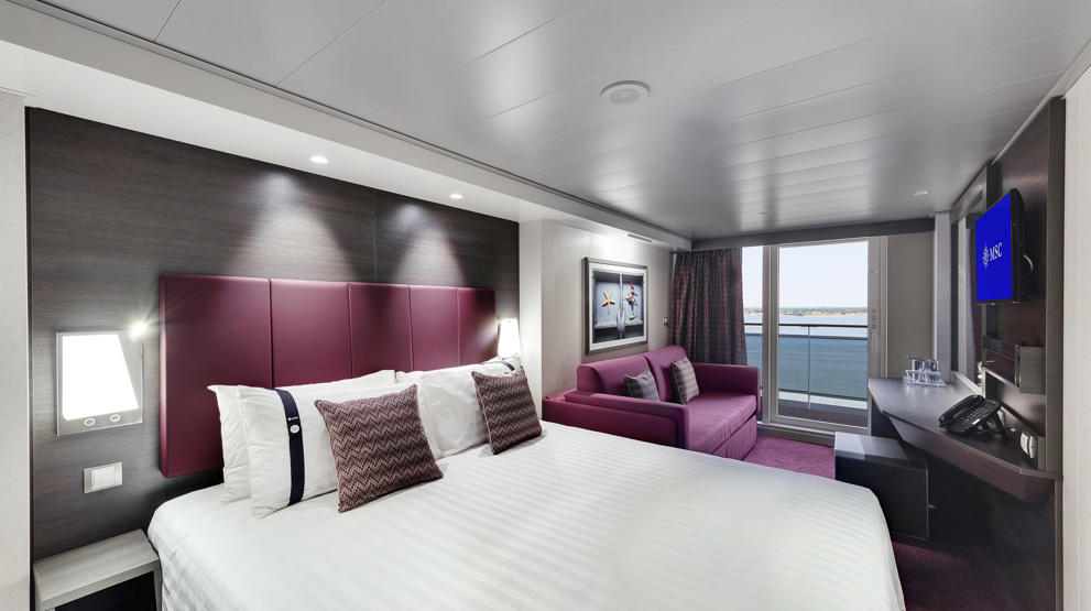 Balkonglugar om bord på MSC Meraviglia