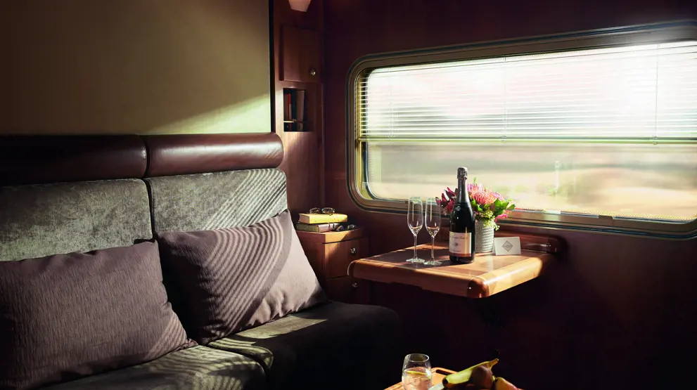 Med Platinum Service får du romslige kupéer. Foto: Great Southern Railroad