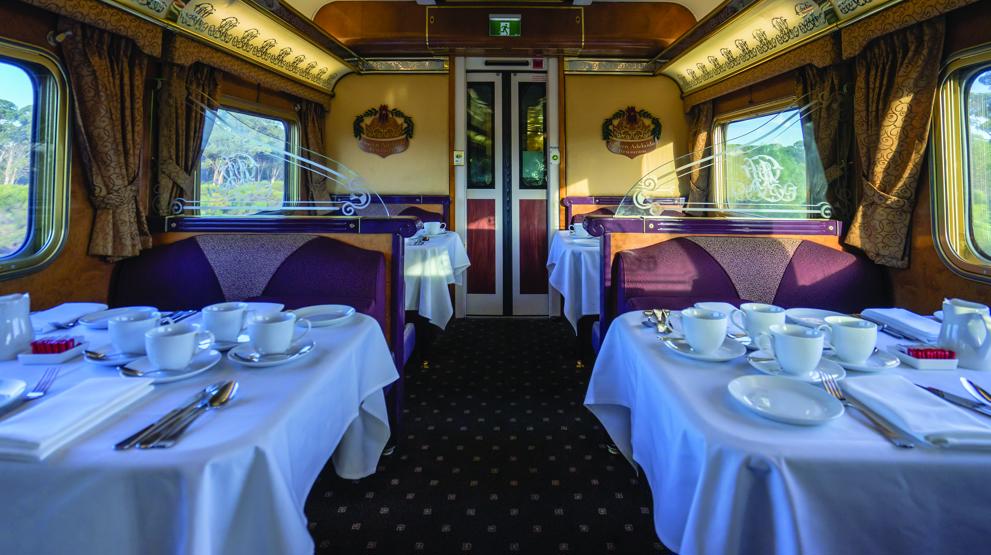 I den tradisjonsrike Queen Adelaide Restaurant får du nyte regionale smaker. Foto: Great Southern Rail