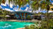 Bassengområdet - Hoteller på Fraser Island. Foto: Kingfisher Bay Resort
