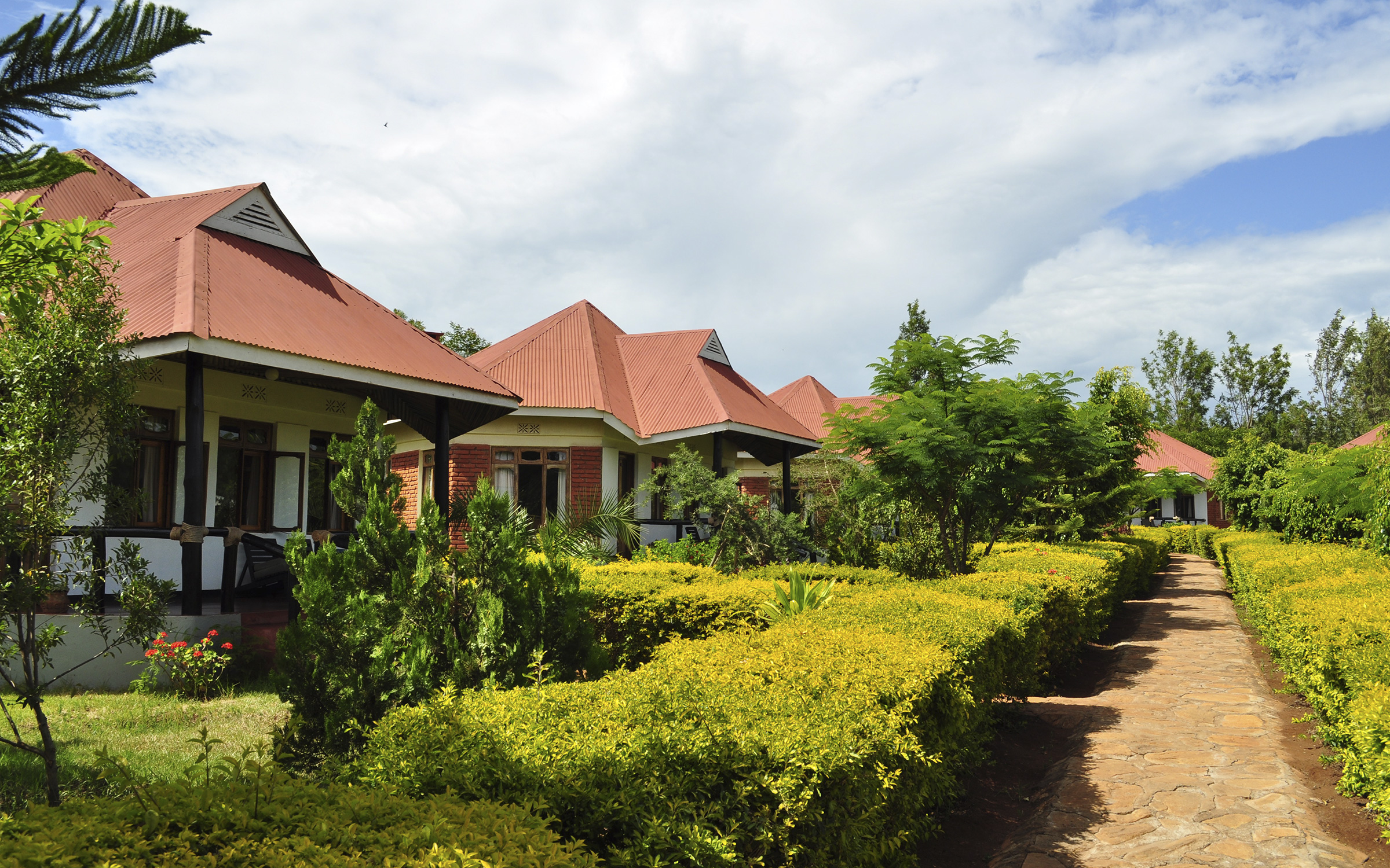 Her bor man i sjarmerende hytter - Safarilodger i Tanzania. Foto: Bougainvillea Safari Lodge