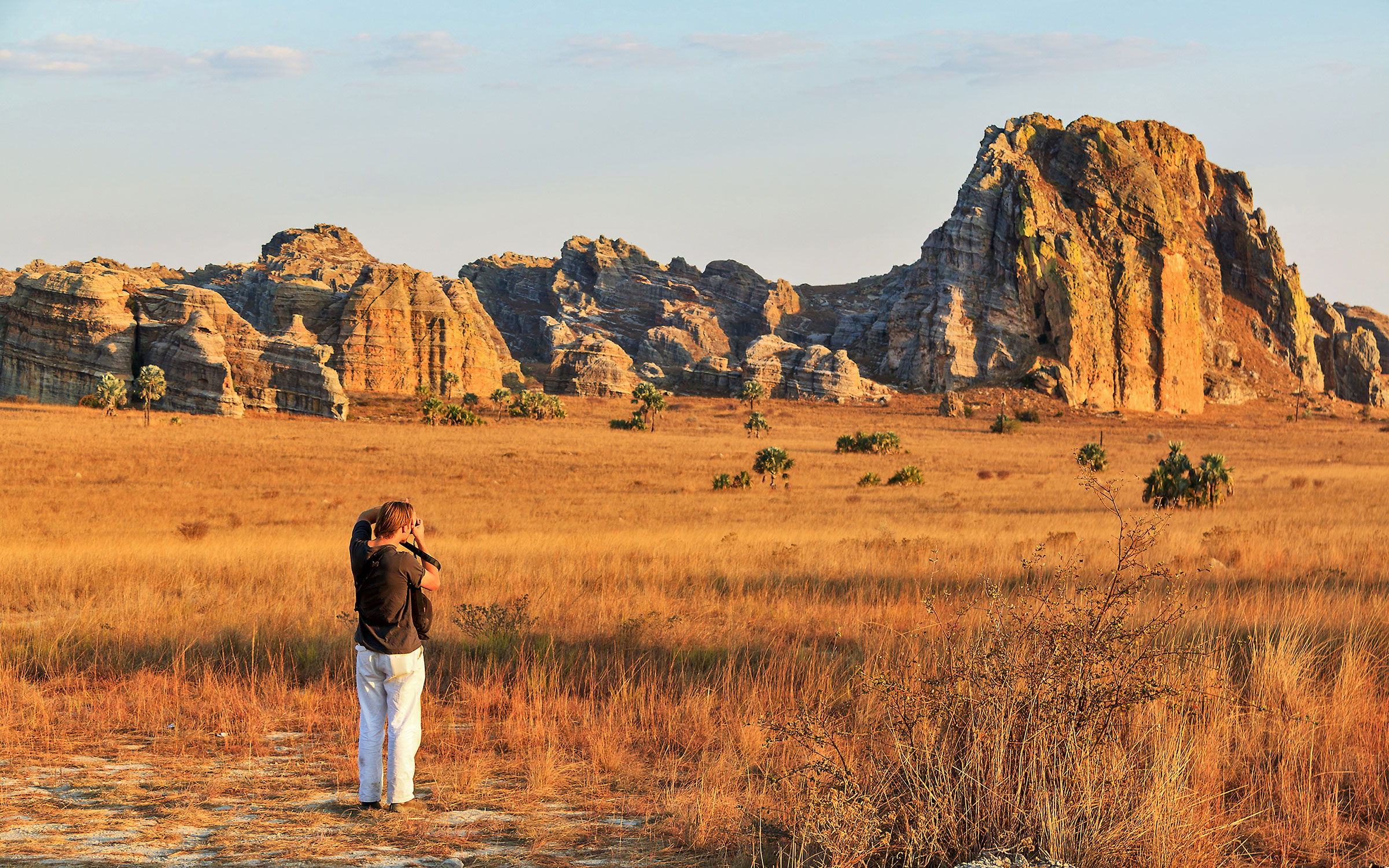 Klipper og sandsteinsformasjoner i Isalo National Park
