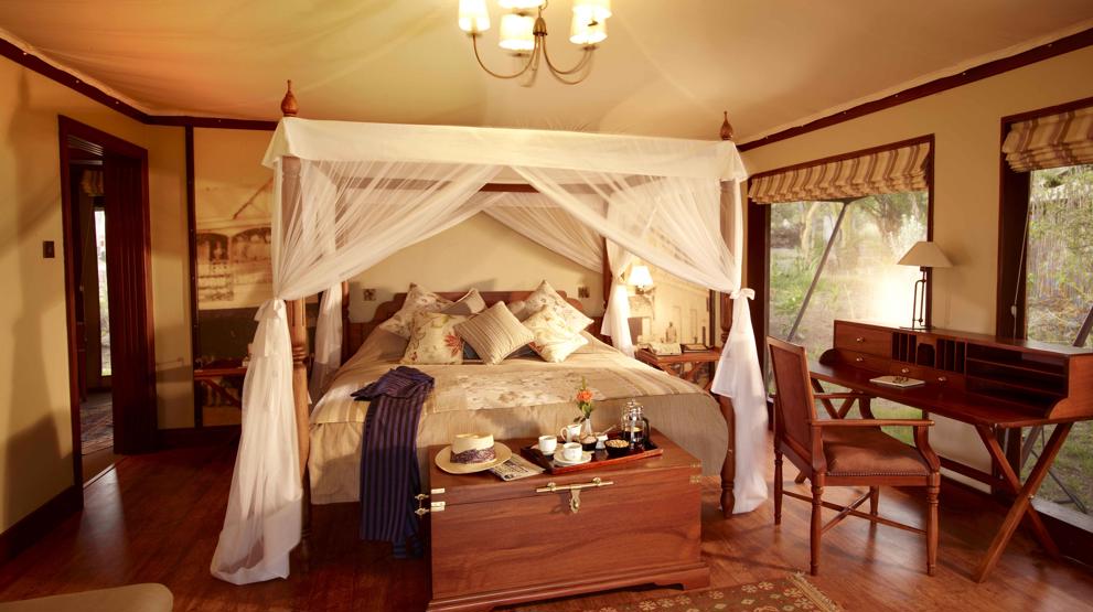 Bo i luksuriøse telt på Lake Elmenteita Serena Camp i Nakuru, Kenya