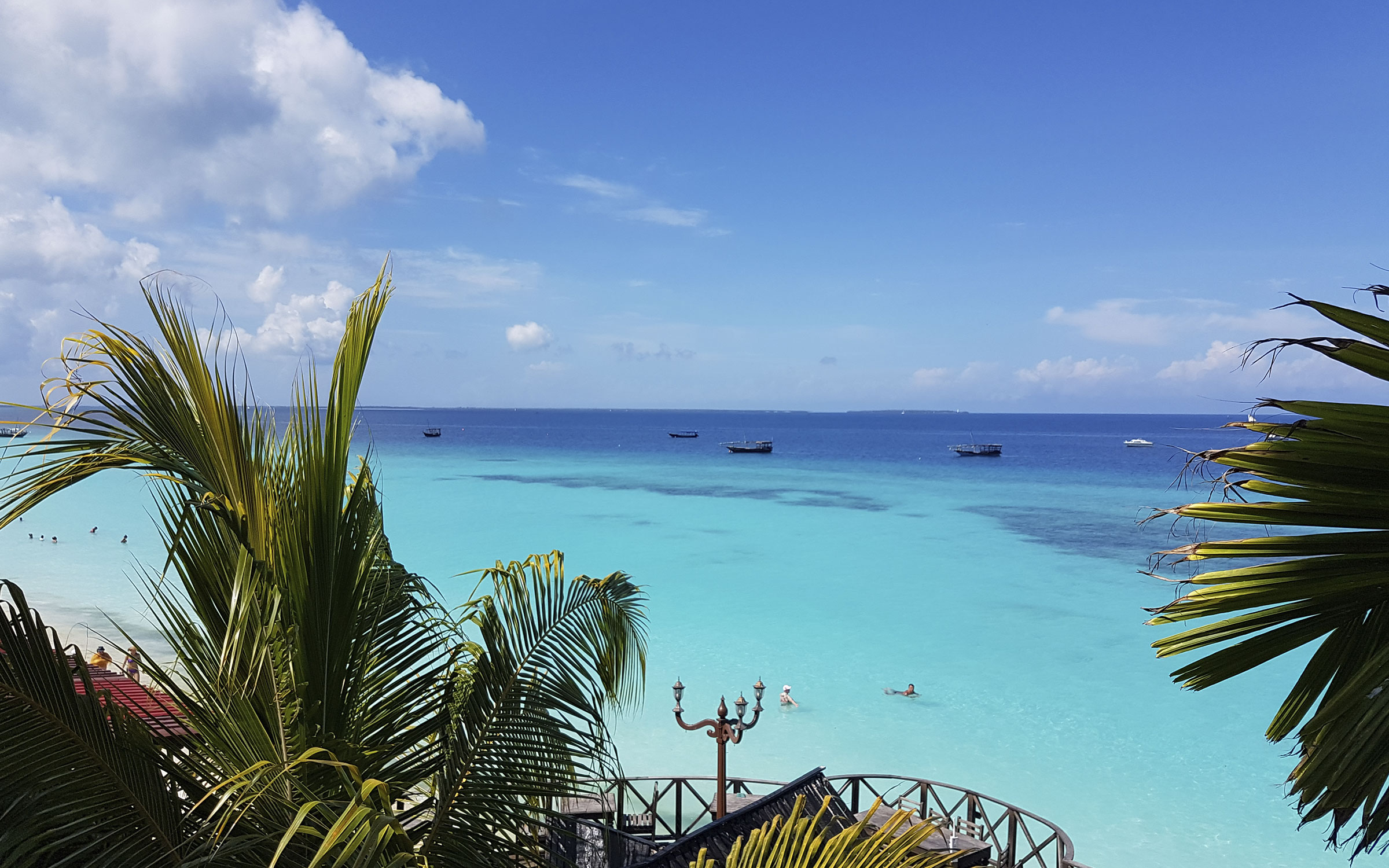 Utsikten fra Seaview Room - Hotell på Zanzibar