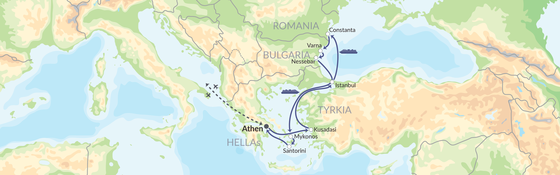 100159 Grækenland, Tyrkiet, Rumænien Og Bulgarien