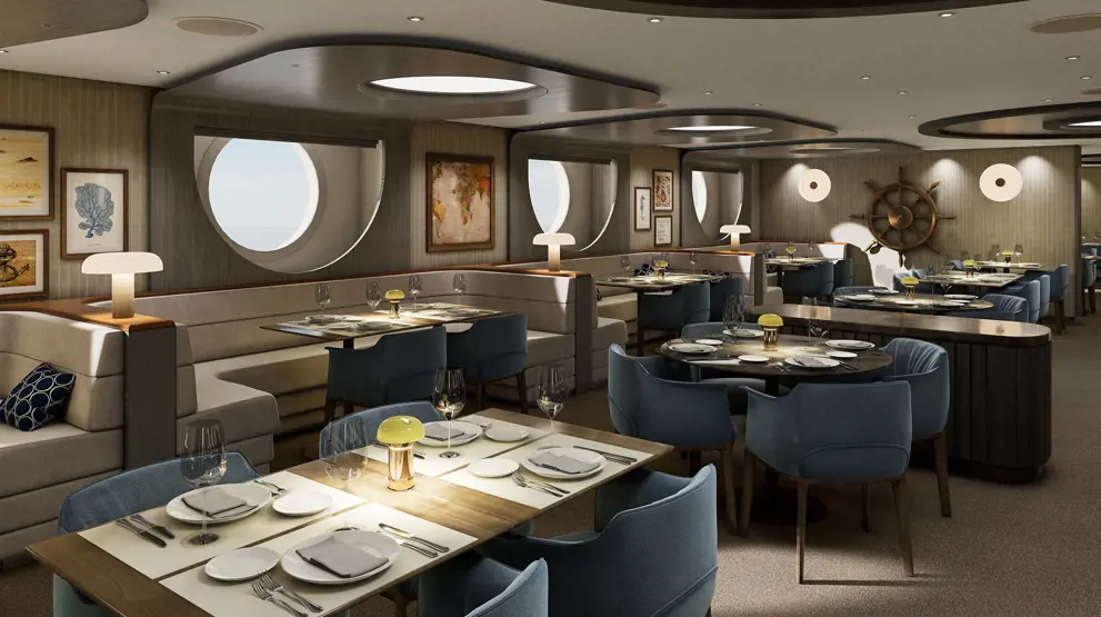 Med Yacht Club Restaurant byr på en avslappet atmosfære inspirert av Middelhavet