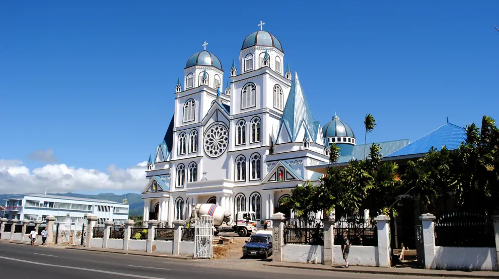 Apia på Samoa har en sjarmerende atmosfære