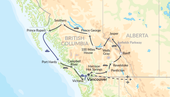 Den store ruten i Vest-Canada