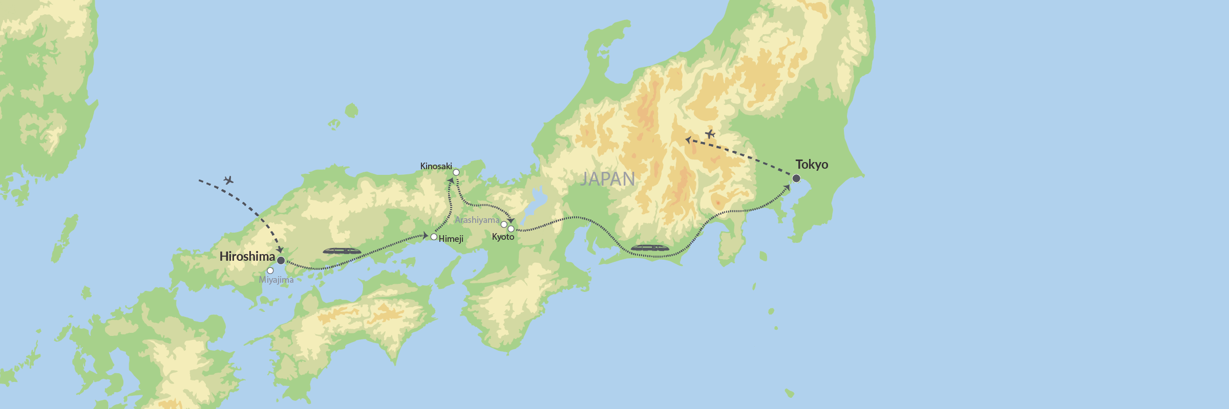 Tæt På Japansk Kultur Og Historie Med Tog Map