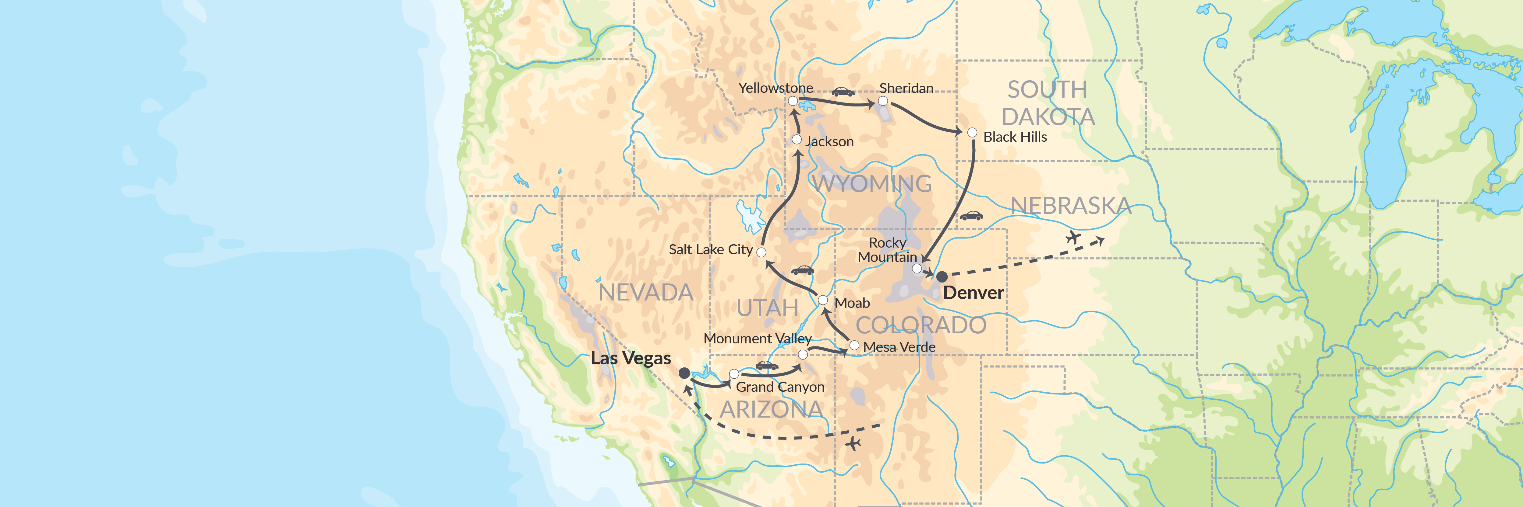 5249 Unikke Nationalparker Fra Las Vegas Til Denver