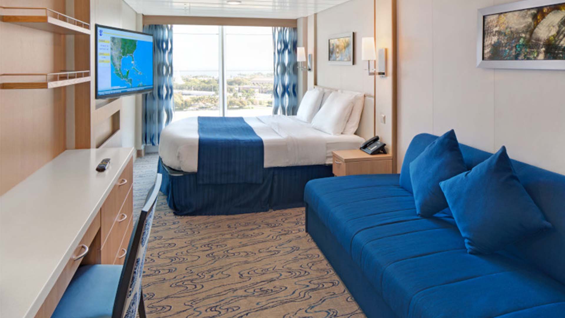 Eksempel på utvendig lugar med panoramavindu