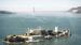 Den tidligere fengselsøya Alcatraz, med Golden Gate Bridge i bakgrunnen
