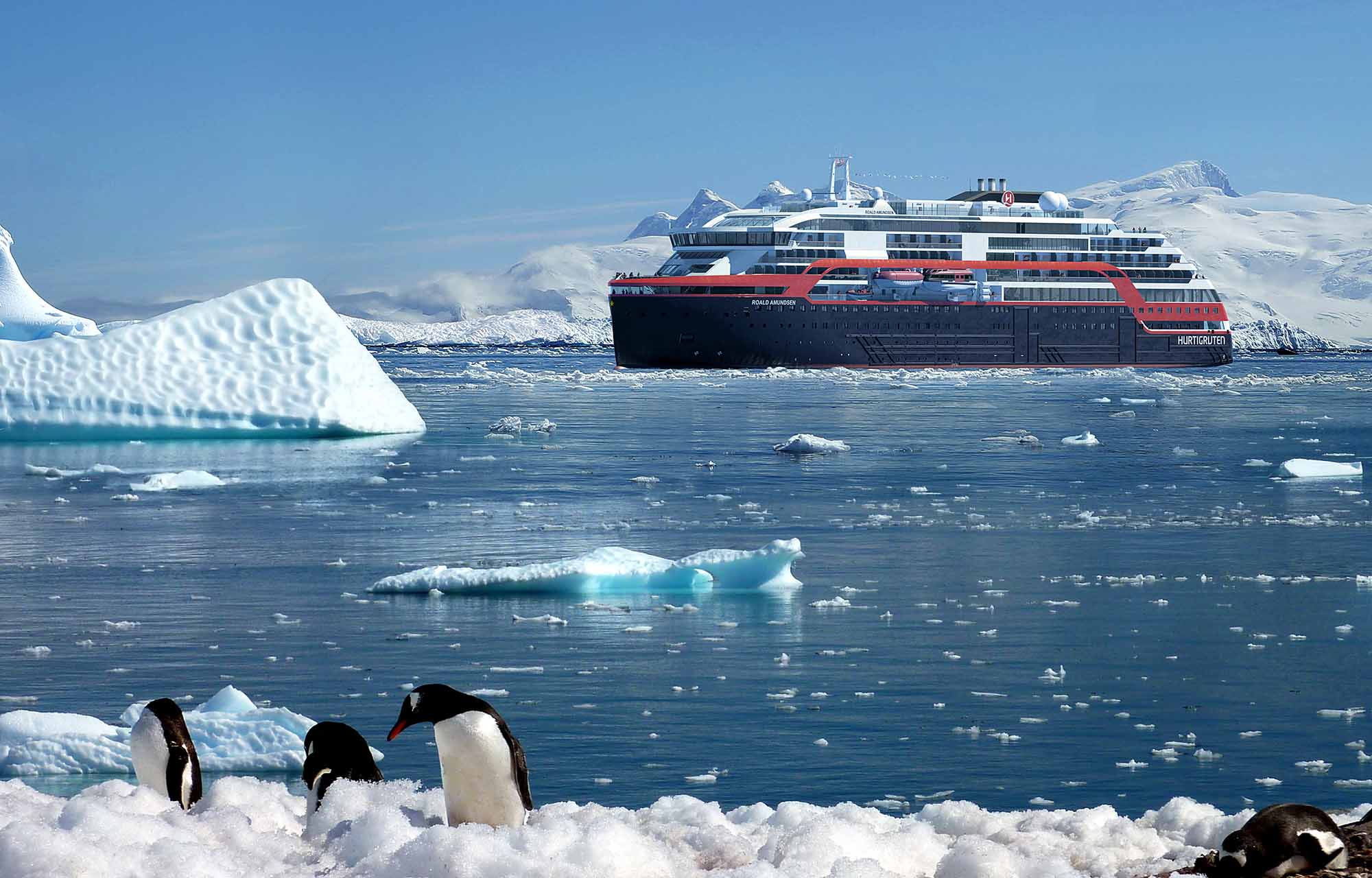 Vil du på et helt spesielt cruise, kan du f.eks. komme til unike Antarktis