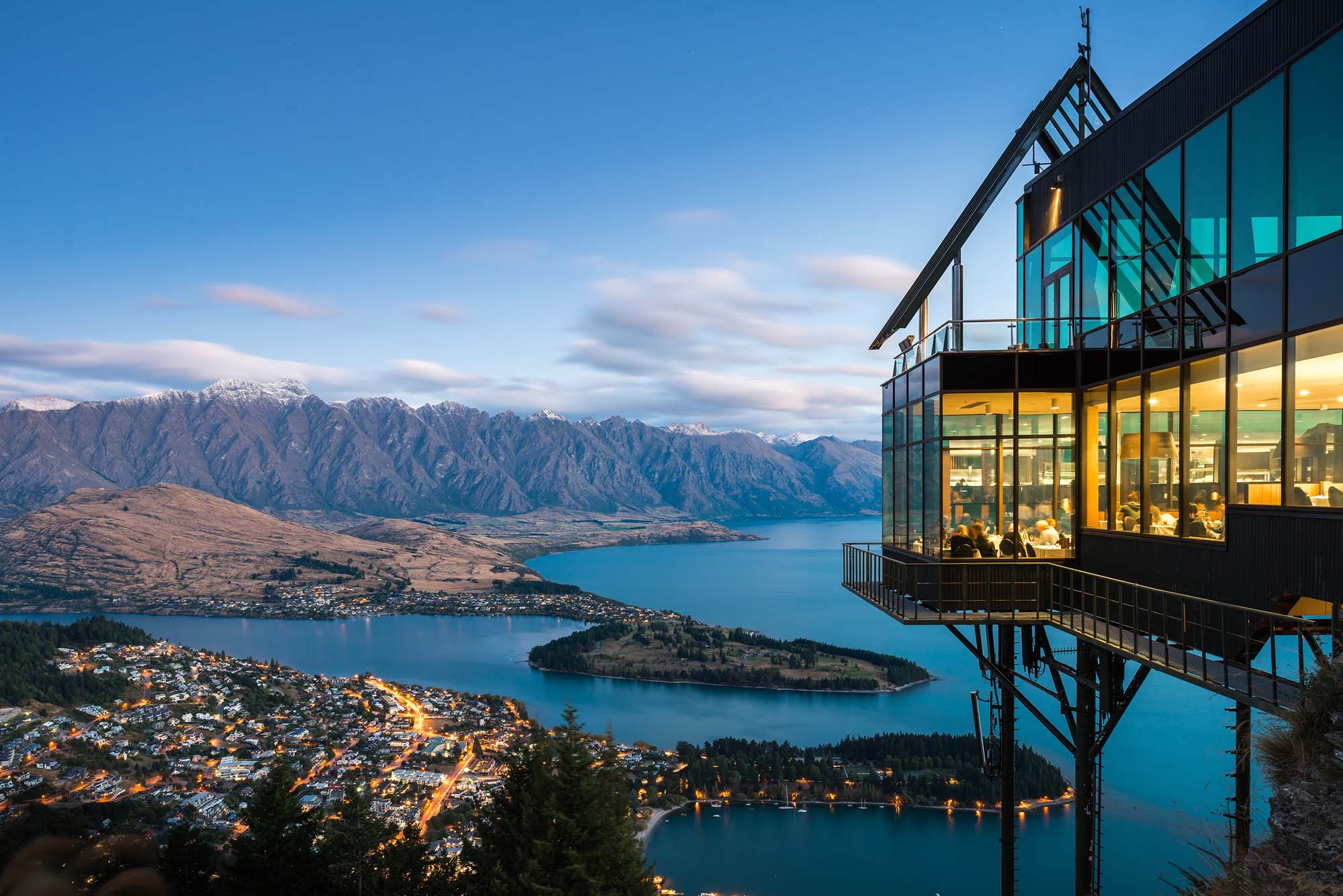 Utsikten fra Skyline Restaurant - Reiser til Queenstown