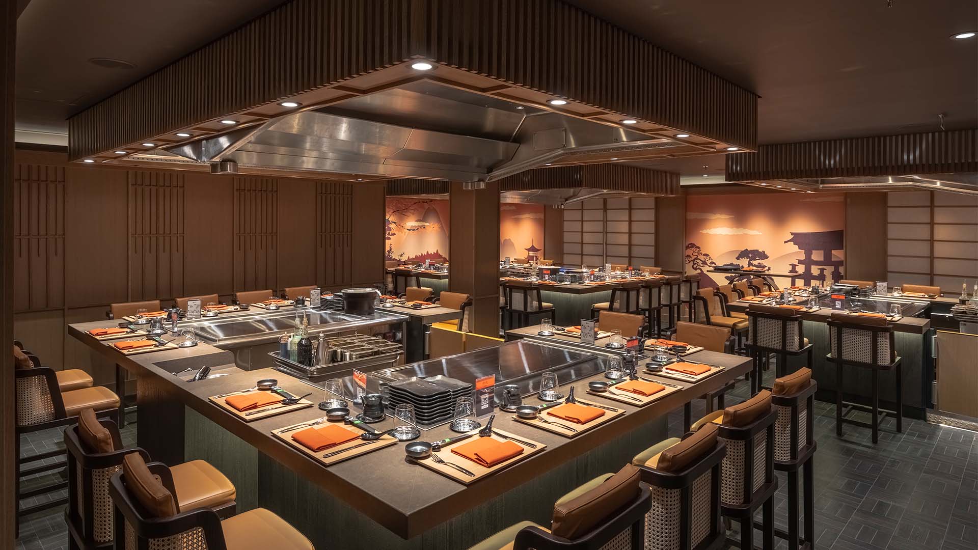 Teppanyaki Grill & Sushi-restauranten på MSC World America tilbyr en autentisk japansk spiseopplevelse